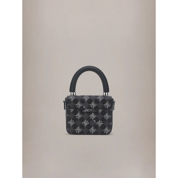 Amiri MA Quad Canvas Micro MA Bag in Black, view 2 | Mini Bags | Coveti