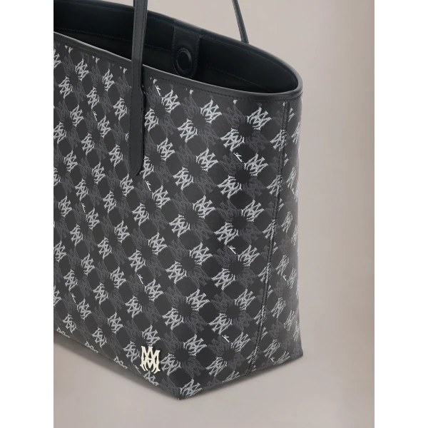 Amiri MA Quad Canvas Tote Bag in Black, view 4 | Totes & Top-Handle Bags | Coveti