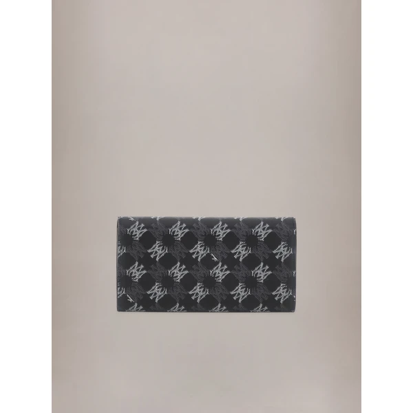 Amiri MA Quad Canvas Wallet On Chain in Black, view 2 | Wallets & Purses | Coveti