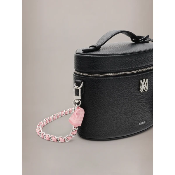 Amiri MA Quad Chain Strap in Pink Nickel, view 4 | Bag Straps | Coveti
