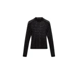 Amiri MA Quad Flocked Top in Black | Tops | Coveti