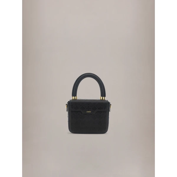 Amiri MA Quad Leather Micro MA Bag in Black, view 2 | Mini Bags | Coveti
