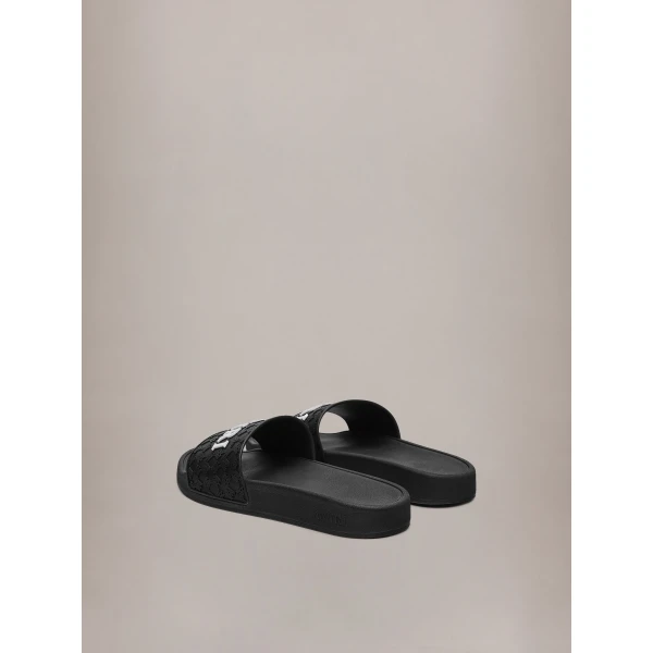 Amiri MA Quad Pool Slide in Black, view 4 | Flip Flops & Slides | Coveti