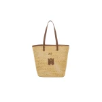 Amiri MA Raffia Tote in Natural | Totes & Top-Handle Bags | Coveti