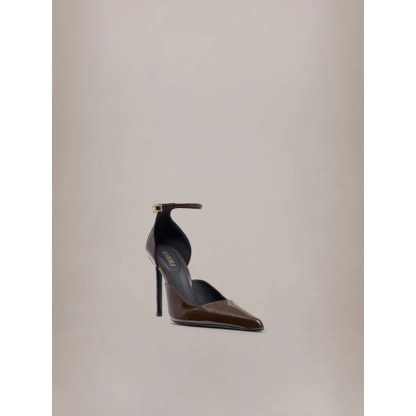Amiri MA Stiletto Pumps in Dark Brown, view 2 | Heels | Coveti