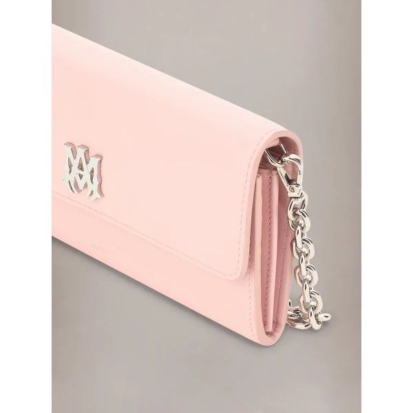 Amiri MA Wallet On Chain in Pink, view 3 | Wallets & Purses | Coveti