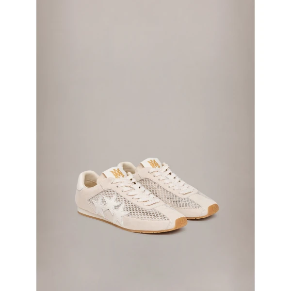 Amiri Mesh Pacific Flat Sneakers in Alabaster, view 2 | Sneakers | Coveti