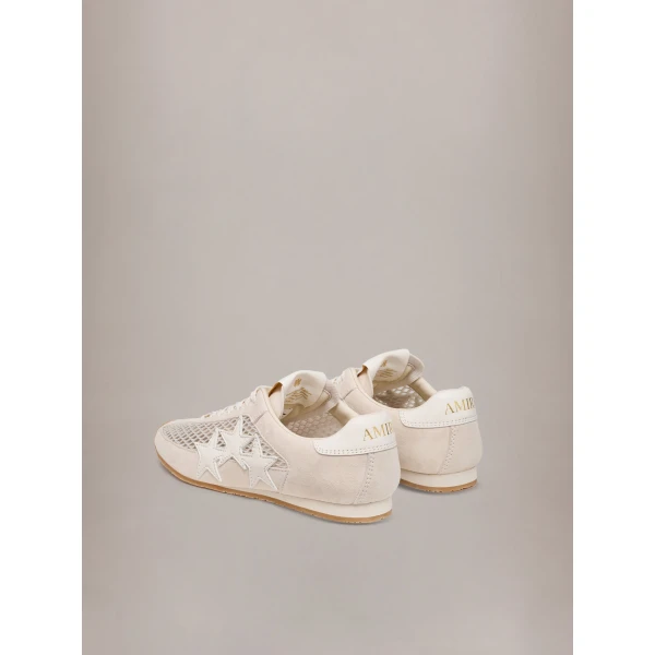 Amiri Mesh Pacific Flat Sneakers in Alabaster, view 4 | Sneakers | Coveti