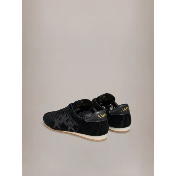 Amiri Mesh Pacific Flat Sneakers in Black, view 4 | Sneakers | Coveti