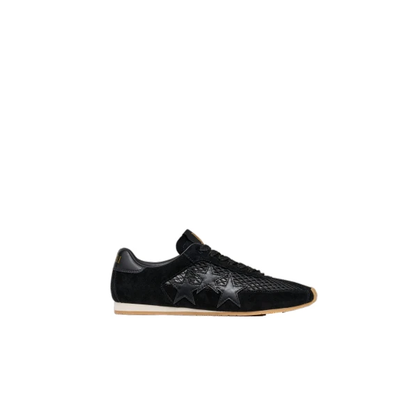 Amiri Mesh Pacific Flat Sneakers in Black | Sneakers | Coveti