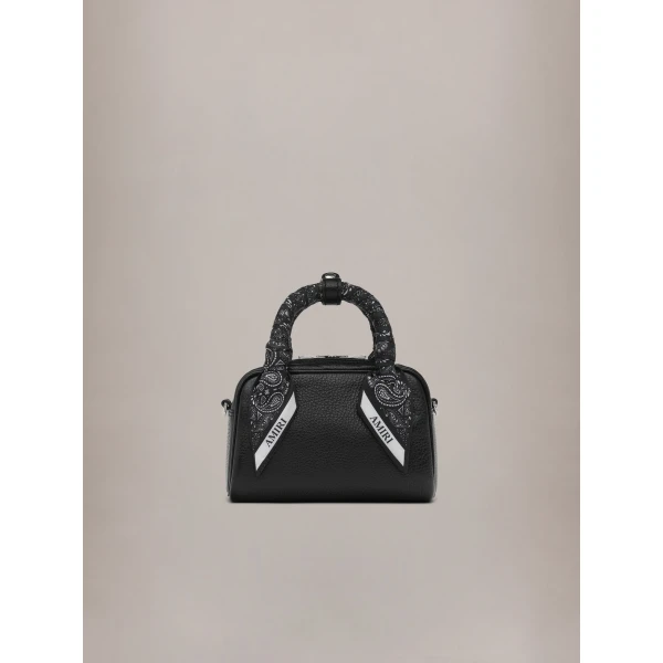 Amiri Micro Bowling Bag in Black, view 2 | Mini Bags | Coveti