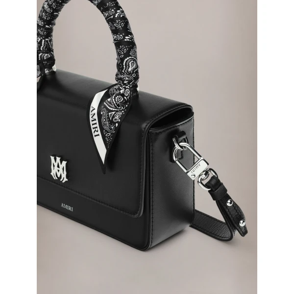 Amiri Micro Long MA Bag in Black, view 4 | Mini Bags | Coveti