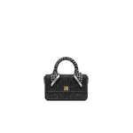 Amiri Micro Long MA Crystal Bag in Black | Mini Bags | Coveti