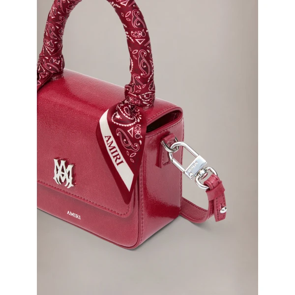 Amiri Micro MA Bag in Red Rose, view 3 | Mini Bags | Coveti