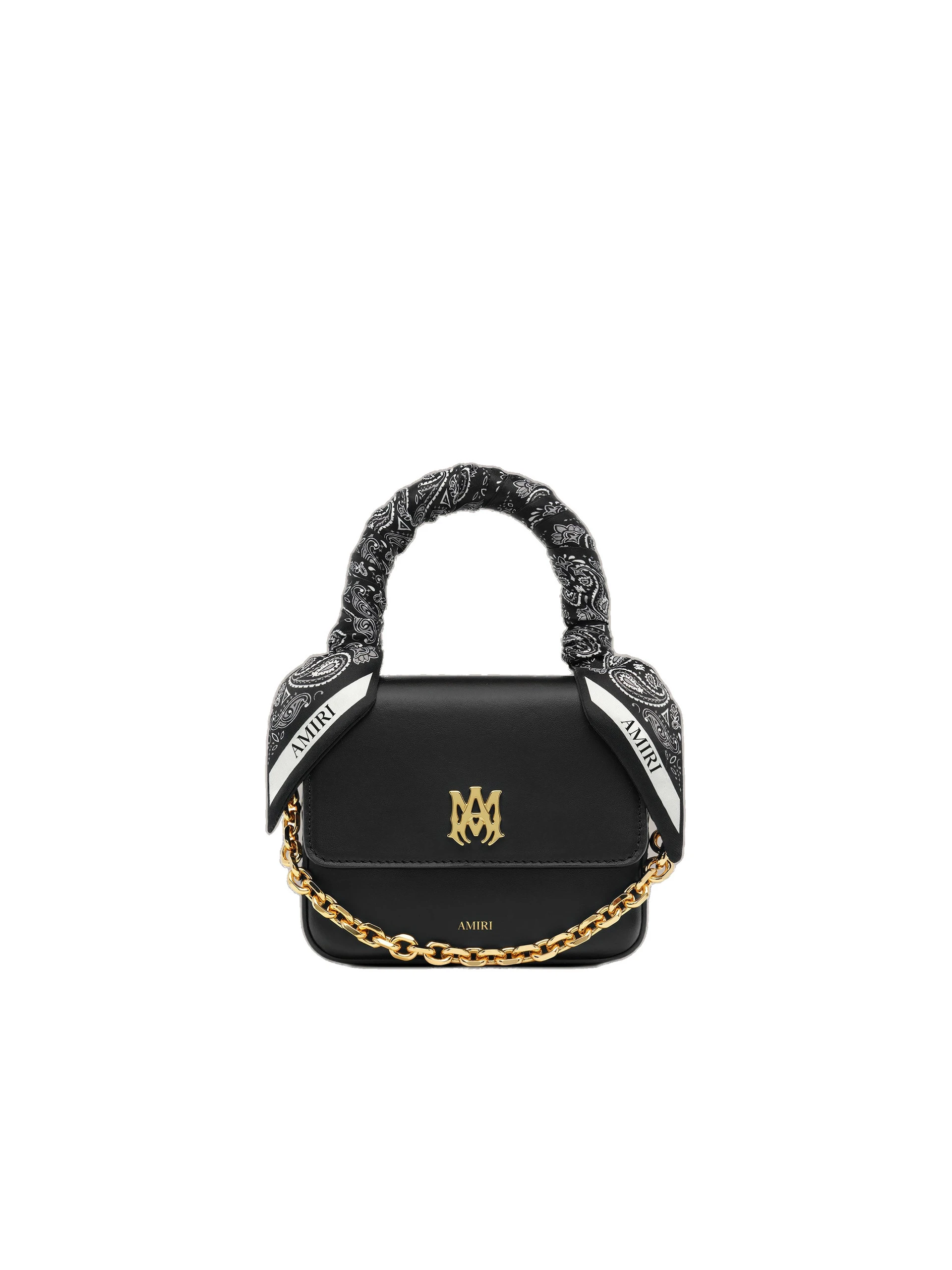 Amiri Micro MA Bag with Chain Handle in Black Amiri Micro MA Bag with Chain Handle in Black | Mini Bags | Coveti