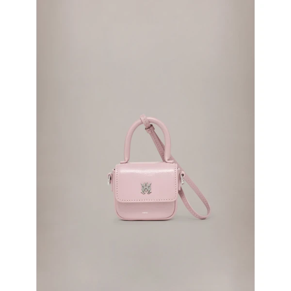 Amiri Micro MA Charm in Pink, view 3 | Bag charms | Coveti