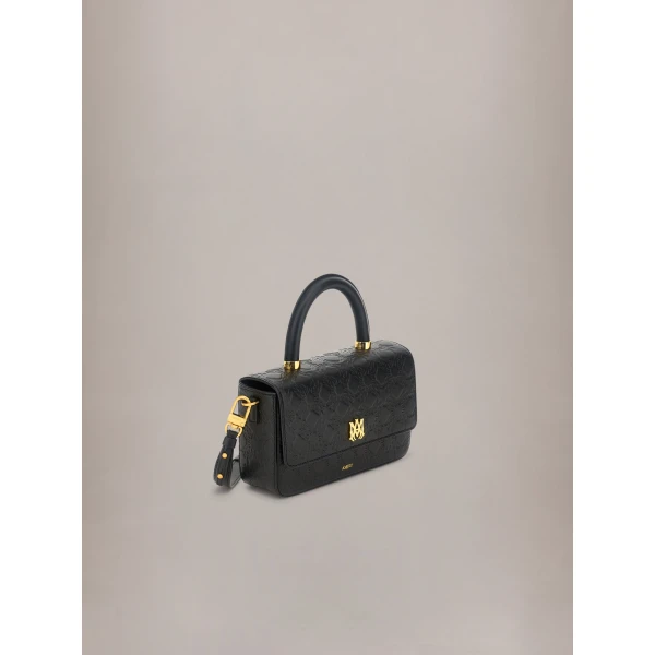 Amiri Micro MA Long Bag in Black, view 3 | Mini Bags | Coveti
