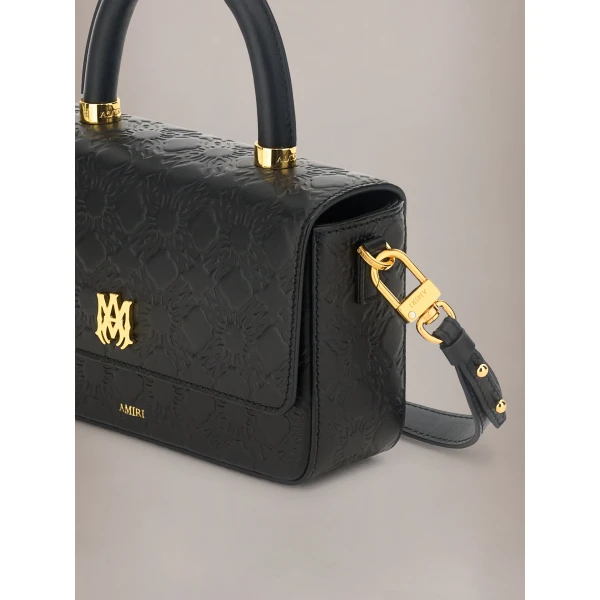 Amiri Micro MA Long Bag in Black, view 4 | Mini Bags | Coveti