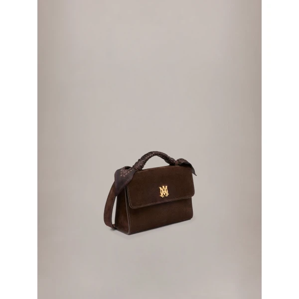 Amiri Micro MA Pochette Bag in Dark Brown, view 2 | Mini Bags | Coveti