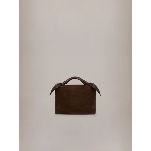 Amiri Micro MA Pochette Bag in Dark Brown, view 3 | Mini Bags | Coveti