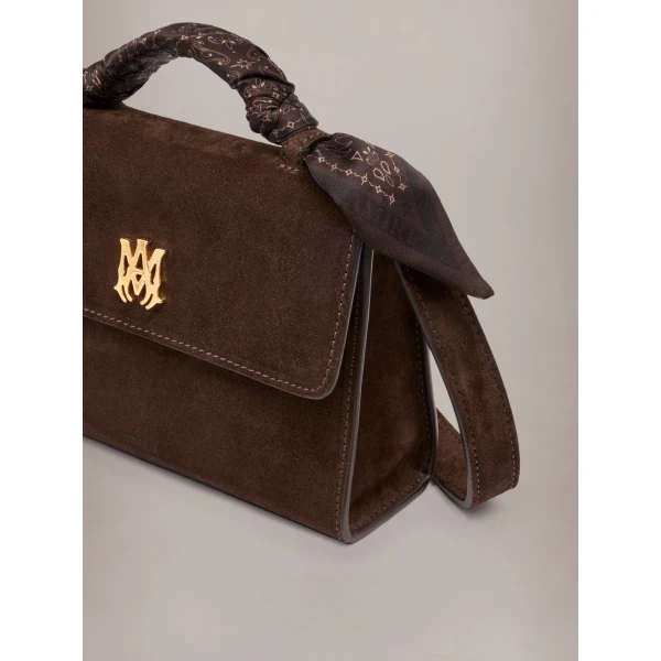 Amiri Micro MA Pochette Bag in Dark Brown, view 4 | Mini Bags | Coveti