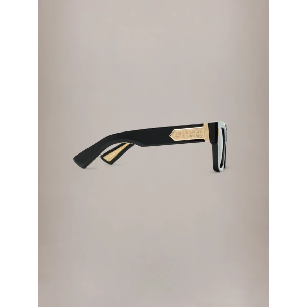 Amiri Mulholland Sunglasses in Black Gold, view 3 | Sunglasses | Coveti