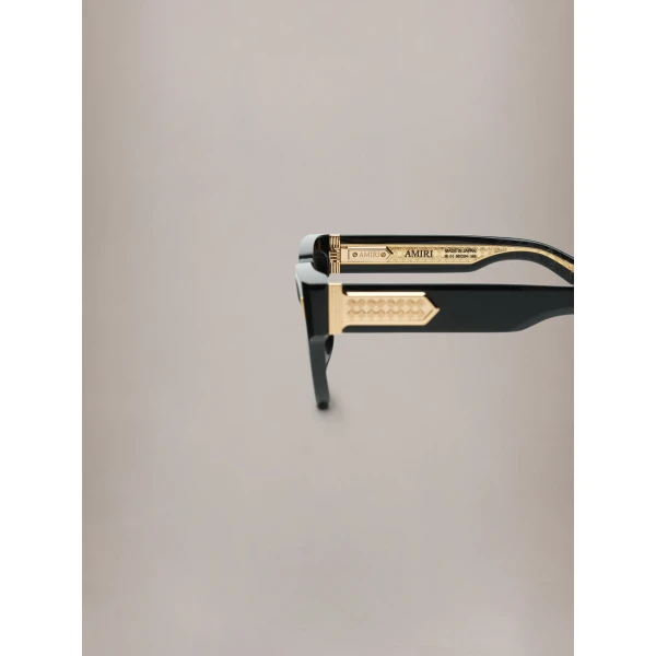Amiri Mulholland Sunglasses in Black Gold, view 6 | Sunglasses | Coveti