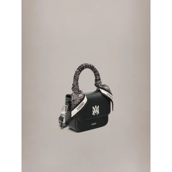 Amiri Nano MA Bag in Black, view 3 | Mini Bags | Coveti