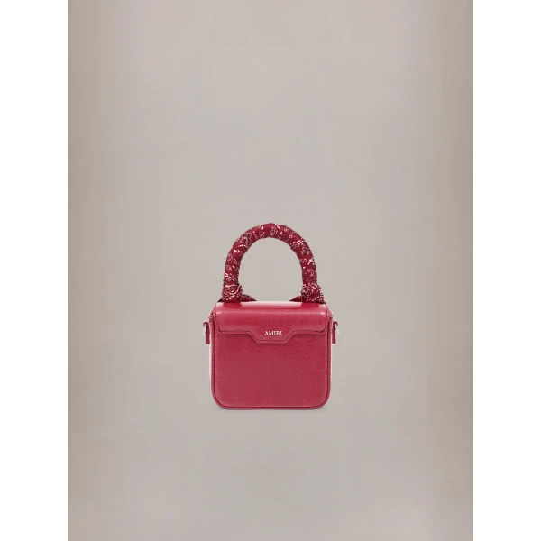 Amiri Nano MA Bag in Red Rose, view 2 | Mini Bags | Coveti