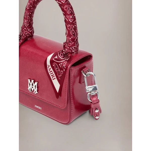 Amiri Nano MA Bag in Red Rose, view 3 | Mini Bags | Coveti