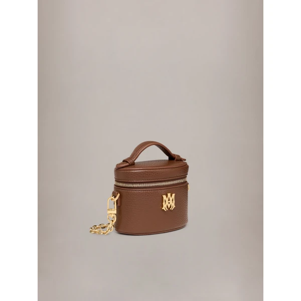 Amiri Nano Vanity Bag in Brown, view 3 | Mini Bags | Coveti