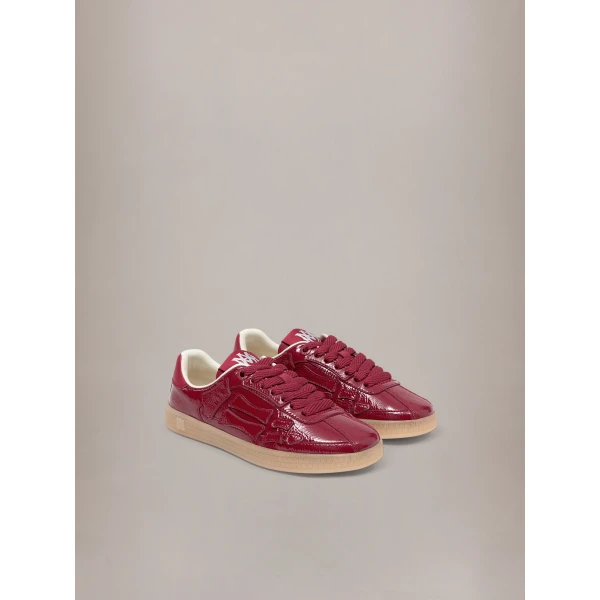 Amiri Pacific Bones Sneakers in Red Rose, view 2 | Sneakers | Coveti