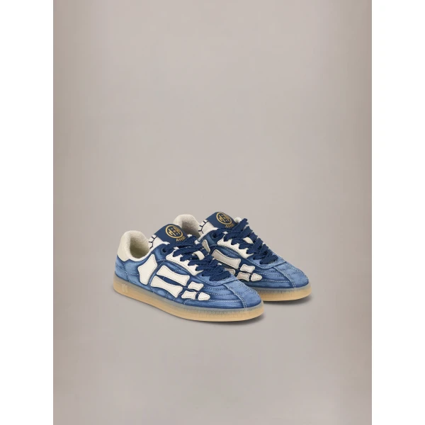 Amiri Pacific Football Sneakers in Navy, view 2 | Sneakers | Coveti