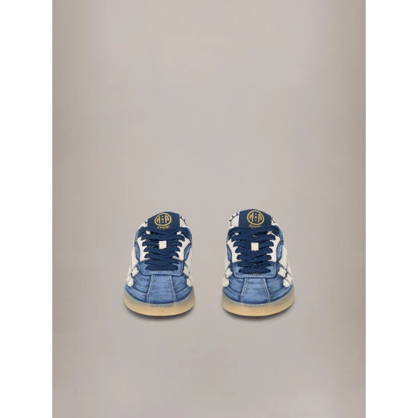 Amiri Pacific Football Sneakers in Navy, view 3 | Sneakers | Coveti