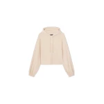 Amiri Script Furry Hoodie in Alabaster | Hoodies | Coveti