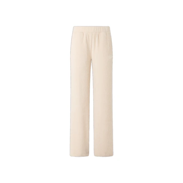 Script Furry Sweatpants in Alabaster