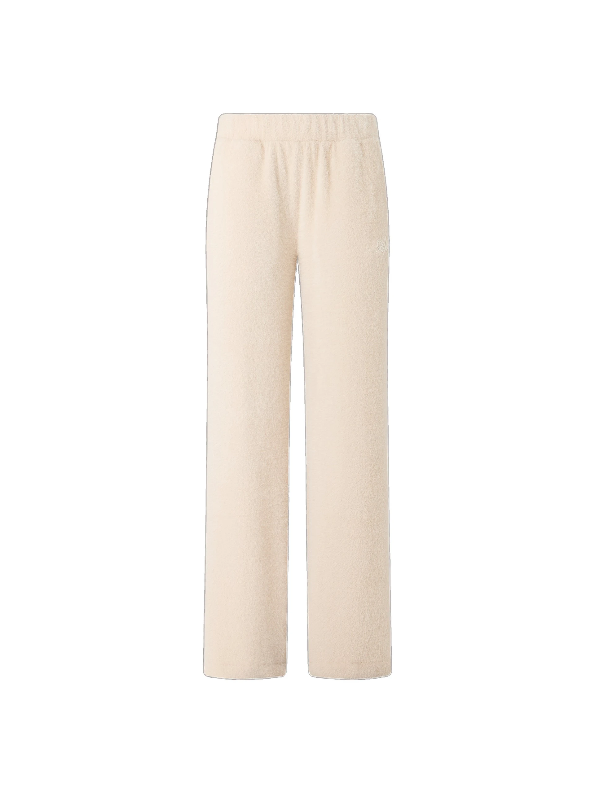 Amiri Script Furry Sweatpants in Alabaster Amiri Script Furry Sweatpants in Alabaster | Sweatpants | Coveti