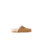 Amiri Shearling Jumbo Clog in Tan | Mules | Coveti