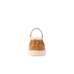 Amiri Shearling Micro MA Bucket Bag in Sand | Bucket Bags | Coveti