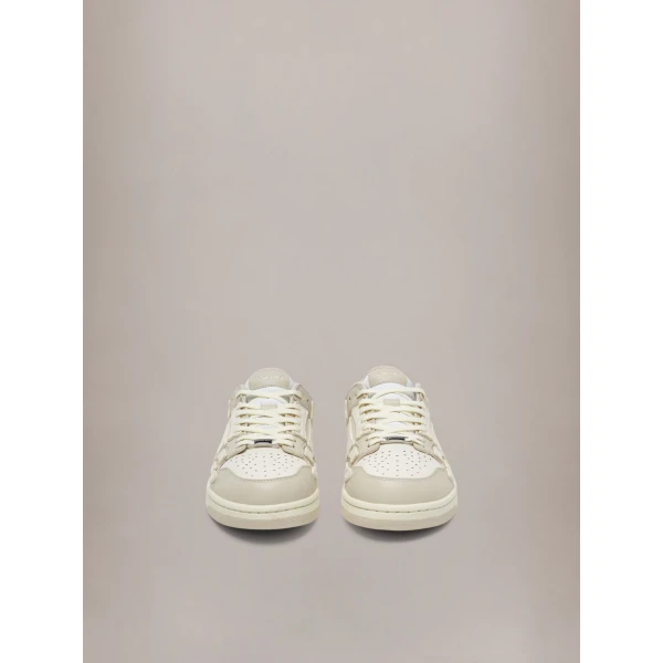 Amiri Skel-Top Low Sneakers in Alabaster, view 3 | Sneakers | Coveti