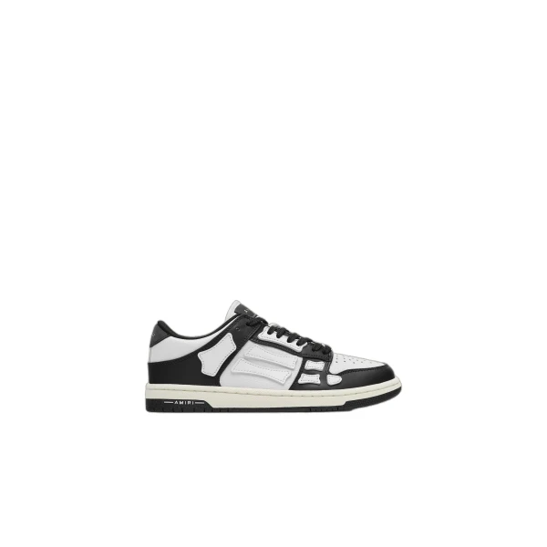 Amiri Skel-Top Low Sneakers in Black White | Sneakers | Coveti