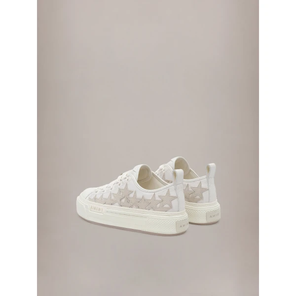 Amiri Stars Court Low Sneakers in Alabaster, view 4 | Sneakers | Coveti