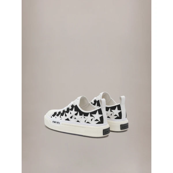 Amiri Stars Court Low Sneakers in Black, view 4 | Sneakers | Coveti