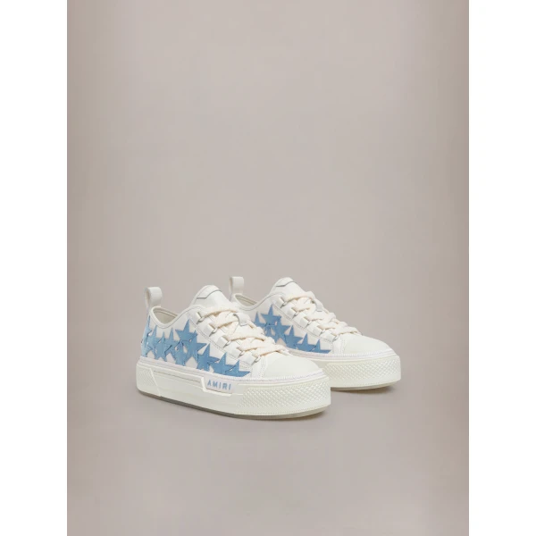 Amiri Stars Court Low Sneakers in Ocean Sky, view 2 | Sneakers | Coveti