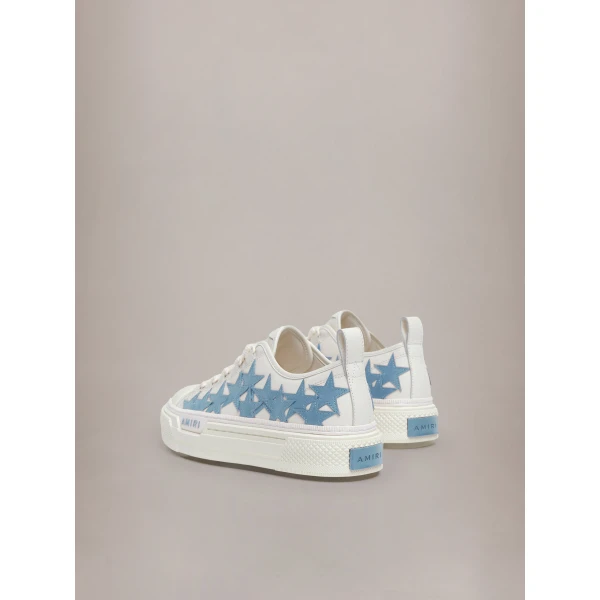 Amiri Stars Court Low Sneakers in Ocean Sky, view 4 | Sneakers | Coveti