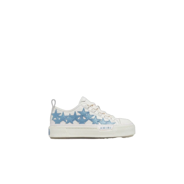 Amiri Stars Court Low Sneakers in Ocean Sky | Sneakers | Coveti
