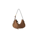 Amiri Suede Baby Biscotto Bag in Brown | Shoulder & Crossbody Bags | Coveti