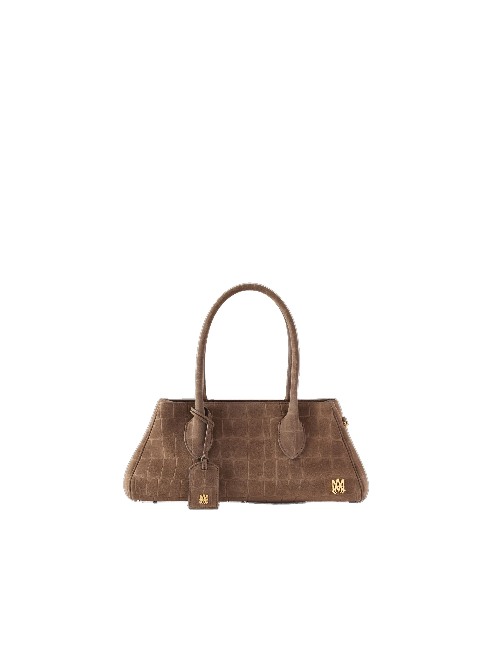 Amiri Suede Croc Honey 40 Shoulder Bag in Dark Brown Amiri Suede Croc Honey 40 Shoulder Bag in Dark Brown | Shoulder & Crossbody Bags | Coveti