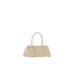 Amiri Suede Croc Honey 40 Shoulder Bag in Taupe | Shoulder & Crossbody Bags | Coveti