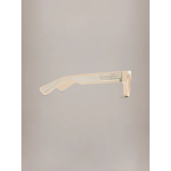 Amiri Venice Exposed Sunglasses in Alabaster, view 3 | Sunglasses | Coveti